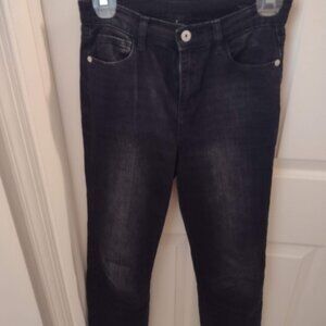 Art Class 12 girls black frayed hem jeans